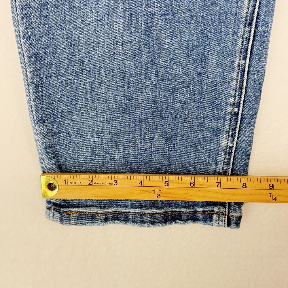Lovervet Cropped Straight Jeans Womens 22 Blue Medium High Rise Stretch Denim - Picture 12 of 13